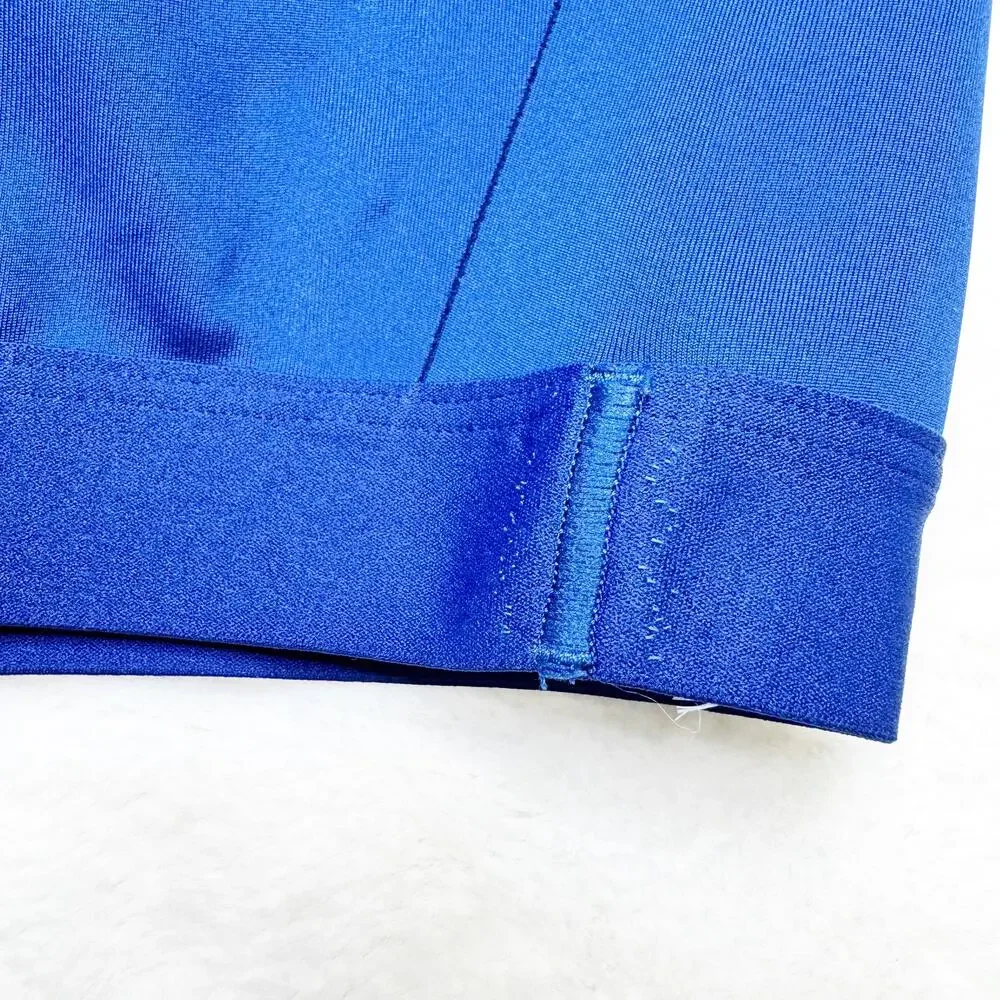 ALL IN MOTION Dark Blue Laser Cut Padded Racerback Sports Bra size Medium